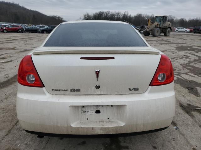 1G2ZG57N784277268 - 2008 PONTIAC G6 BASE WHITE photo 6