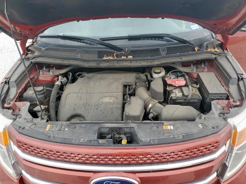 1FM5K7F82EGC06582 - 2014 FORD EXPLORER LIMITED RED photo 12