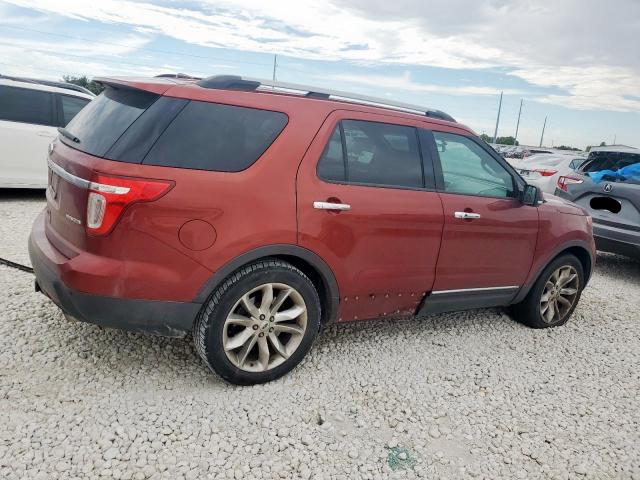 1FM5K7F82EGC06582 - 2014 FORD EXPLORER LIMITED RED photo 3