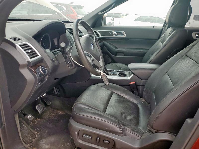 1FM5K7F82EGC06582 - 2014 FORD EXPLORER LIMITED RED photo 7