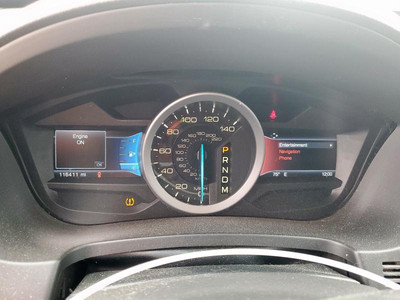 1FM5K7F82EGC06582 - 2014 FORD EXPLORER LIMITED RED photo 9