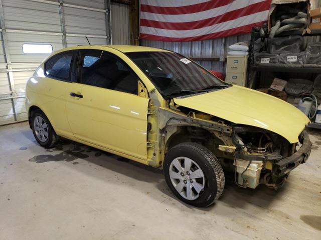 KMHCM36C39U111339 - 2009 HYUNDAI ACCENT GS YELLOW photo 4