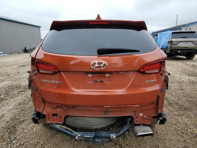 5XYZT3LBXHG429357 - 2017 HYUNDAI SANTA FE S ORANGE photo 6