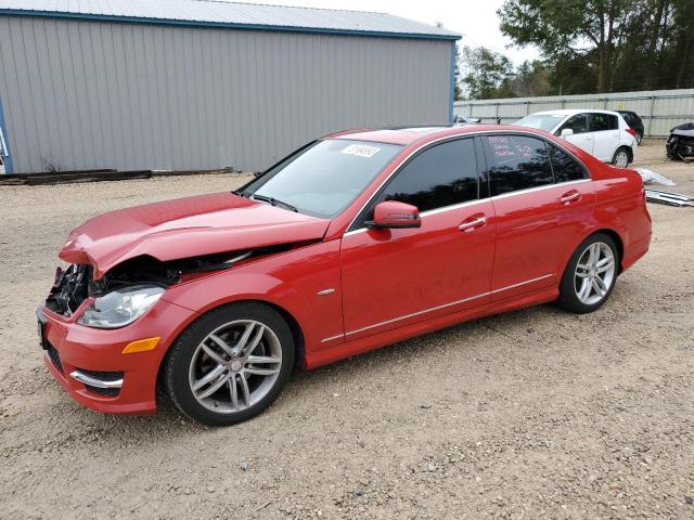 WDDGF4HB9CA660696 - 2012 MERCEDES-BENZ C 250 RED photo 1