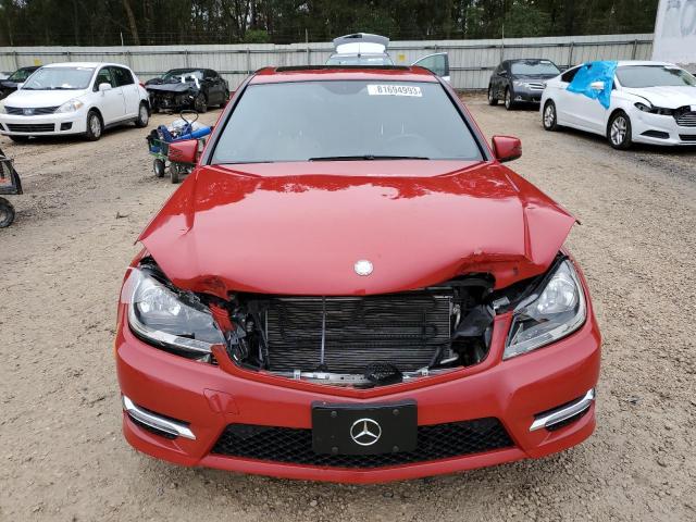 WDDGF4HB9CA660696 - 2012 MERCEDES-BENZ C 250 RED photo 5