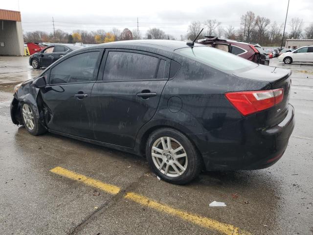 KNADM4A30E6349232 - 2014 KIA RIO LX BLACK photo 2