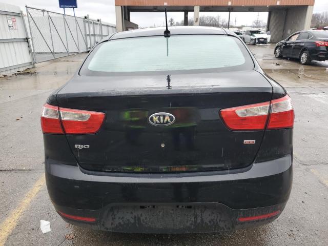 KNADM4A30E6349232 - 2014 KIA RIO LX BLACK photo 6