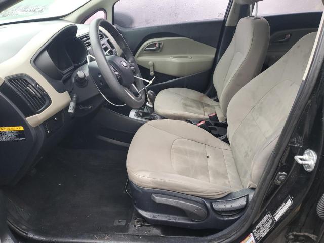KNADM4A30E6349232 - 2014 KIA RIO LX BLACK photo 7