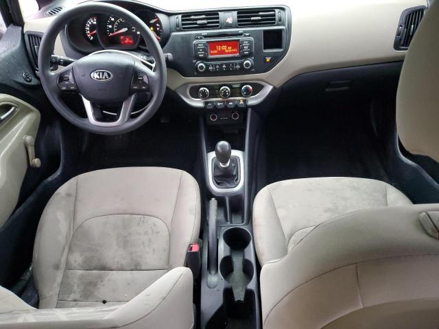 KNADM4A30E6349232 - 2014 KIA RIO LX BLACK photo 8