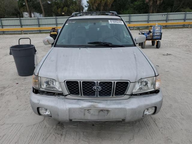 JF1SF65662H731582 - 2002 SUBARU FORESTER S SILVER photo 5
