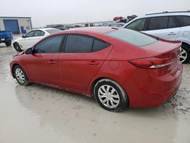 KMHD74LF2HU080275 - 2017 HYUNDAI ELANTRA SE RED photo 2