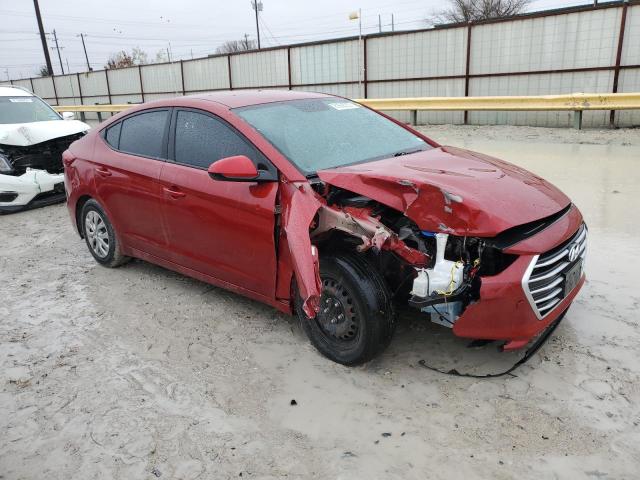 KMHD74LF2HU080275 - 2017 HYUNDAI ELANTRA SE RED photo 4