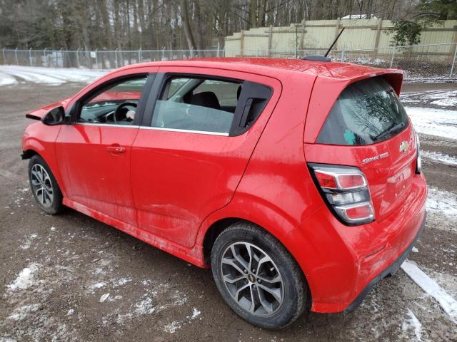 1G1JD6SB9H4135873 - 2017 CHEVROLET SONIC LT RED photo 2