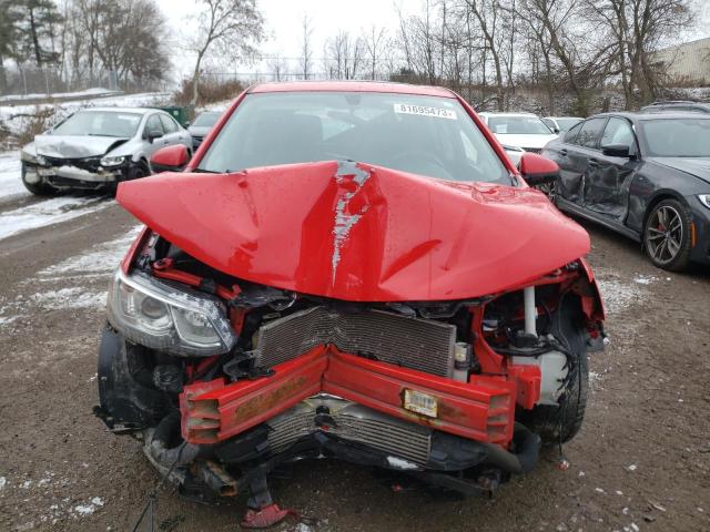 1G1JD6SB9H4135873 - 2017 CHEVROLET SONIC LT RED photo 5