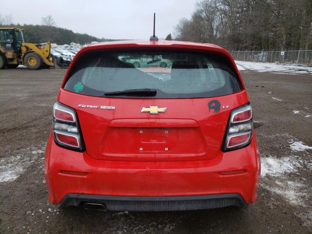 1G1JD6SB9H4135873 - 2017 CHEVROLET SONIC LT RED photo 6