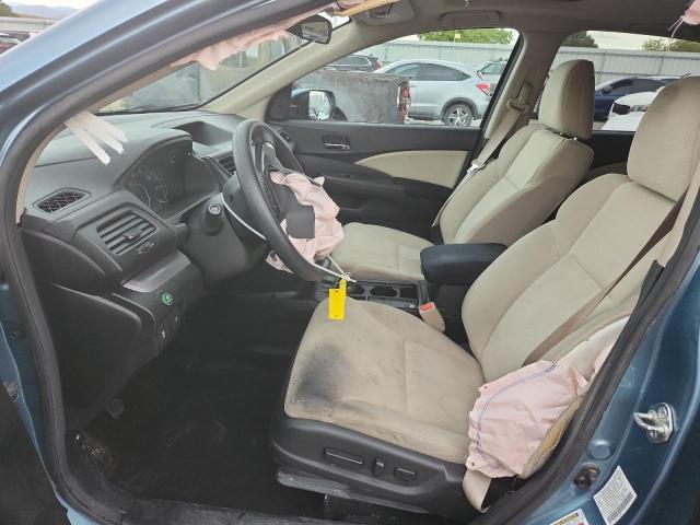 2HKRM4H59FH653263 - 2015 HONDA CR-V EX TURQUOISE photo 7