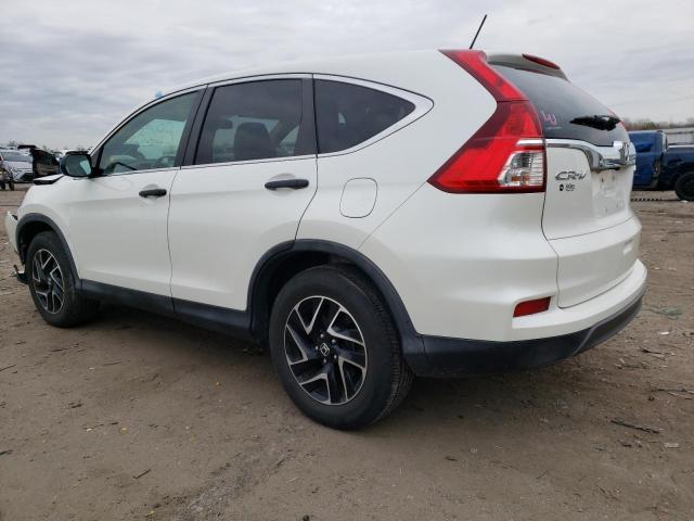 5J6RM4H47GL049239 - 2016 HONDA CR-V SE WHITE photo 2