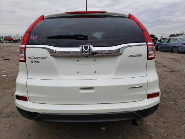 5J6RM4H47GL049239 - 2016 HONDA CR-V SE WHITE photo 6