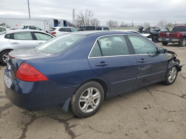 1HGCM56377A212772 - 2007 HONDA ACCORD SE BLUE photo 3