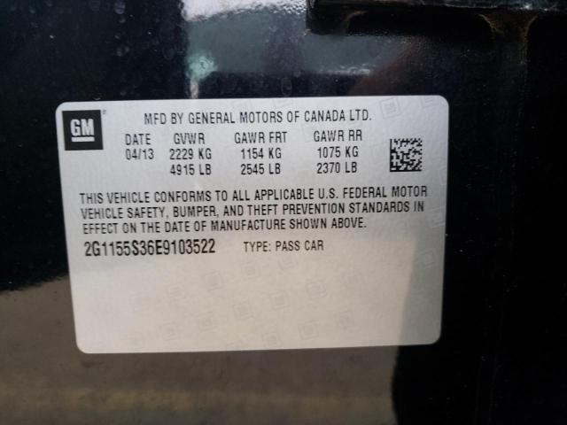 2G1155S36E9103522 - 2014 CHEVROLET IMPALA LTZ BLACK photo 12