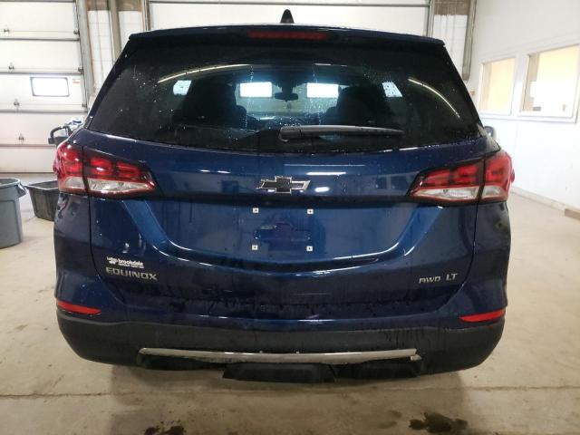 3GNAXUEV2NL145991 - 2022 CHEVROLET EQUINOX LT BLUE photo 6