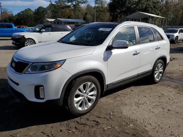 5XYKU4A71FG560421 - 2015 KIA SORENTO EX WHITE photo 1