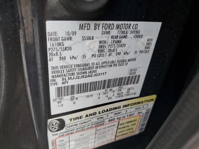 5LMJJ2J52AEJ03117 - 2010 LINCOLN NAVIGATOR 黑色 照片 13