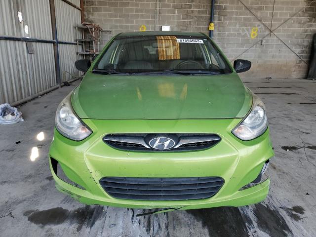 KMHCT5AE7CU033937 - 2012 HYUNDAI ACCENT GLS GREEN photo 5