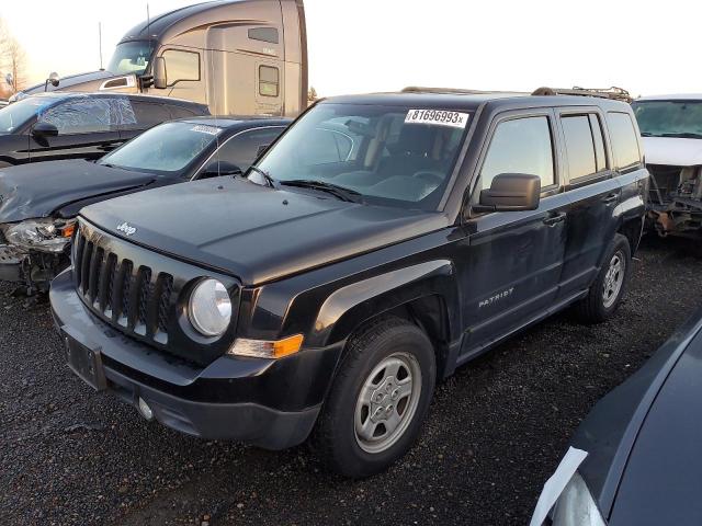 1C4NJPBA7ED640725 - 2014 JEEP PATRIOT SPORT BLACK photo 1