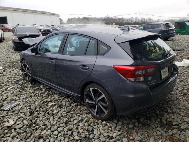 4S3GTAJ68L1718571 - 2020 SUBARU IMPREZA SPORT BLACK photo 2