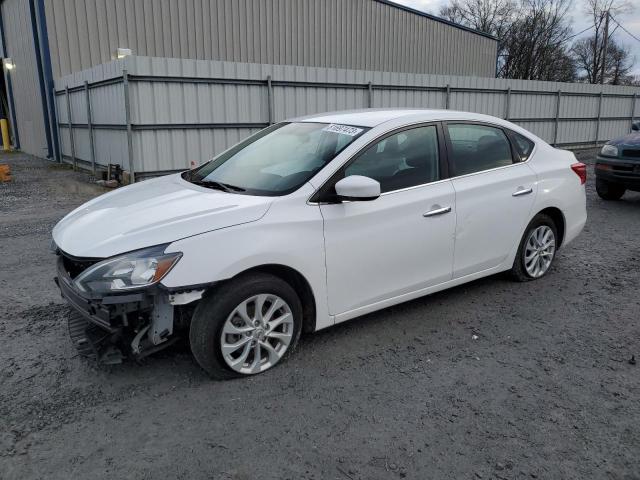 3N1AB7AP4KY311235 - 2019 NISSAN SENTRA S WHITE photo 1