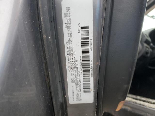 4S4BP60C087355153 - 2008 SUBARU OUTBACK SILVER photo 12