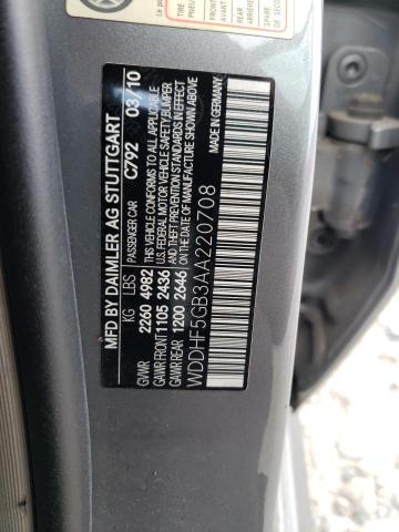 WDDHF5GB3AA220708 - 2010 MERCEDES-BENZ E 350 GRAY photo 12