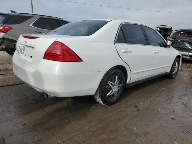 1HGCM56427A078505 - 2007 HONDA ACCORD LX WHITE photo 3