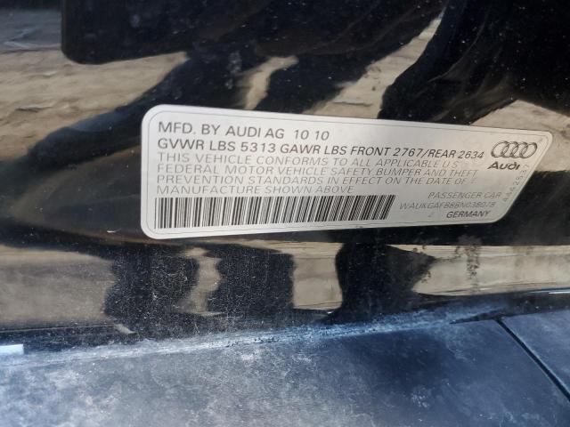WAUKGAFB8BN038078 - 2011 AUDI A6 PRESTIGE BLACK photo 12