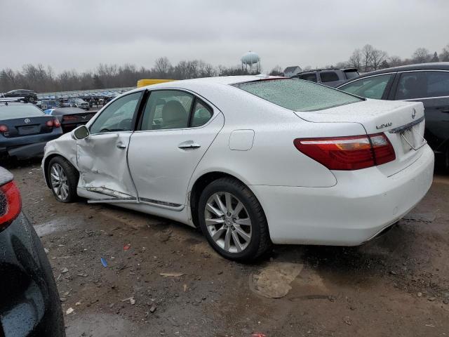 JTHCL5EF4A5006353 - 2010 LEXUS LS 460 WHITE photo 2