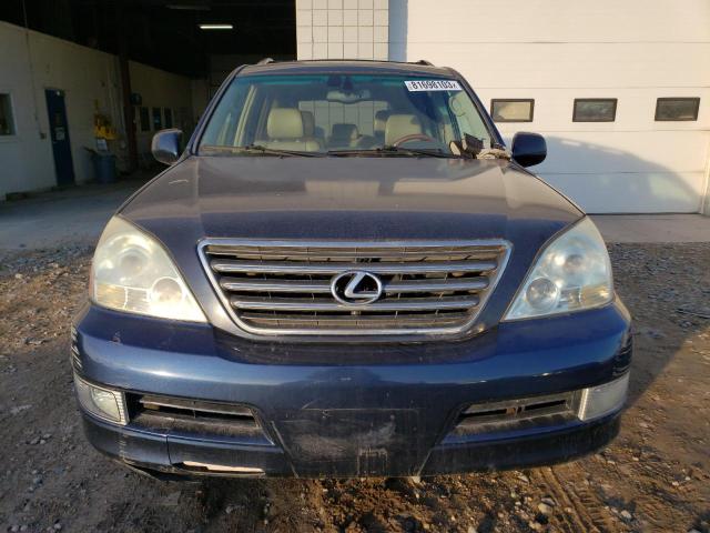 JTJBT20X730002967 - 2003 LEXUS GX 470 BLUE photo 5