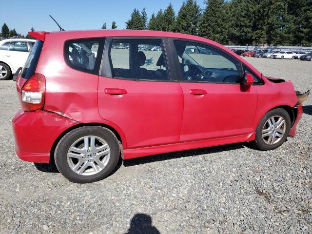 JHMGD38618S045587 - 2008 HONDA FIT SPORT RED photo 3