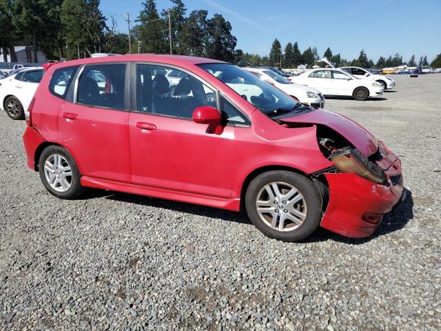 JHMGD38618S045587 - 2008 HONDA FIT SPORT RED photo 4
