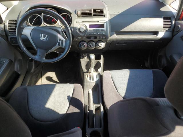 JHMGD38618S045587 - 2008 HONDA FIT SPORT RED photo 8