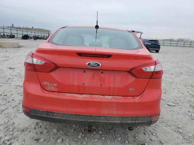 1FAHP3F23CL178499 - 2012 FORD FOCUS SE RED photo 6