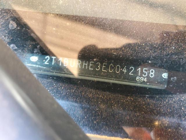 2T1BURHE3EC042158 - 2014 TOYOTA COROLLA L WHITE photo 12