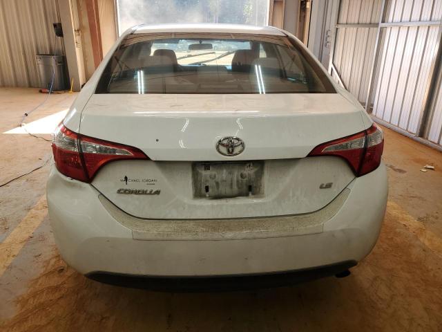 2T1BURHE3EC042158 - 2014 TOYOTA COROLLA L WHITE photo 6