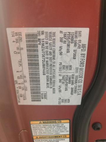 1FMZU73E72UB89488 - 2002 FORD EXPLORER XLT Qırmızı foto 13