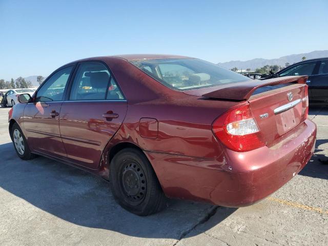 JTDBE32K930229629 - 2003 TOYOTA CAMRY LE Bordo foto 2