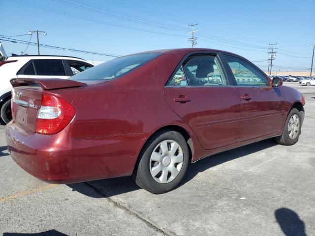 JTDBE32K930229629 - 2003 TOYOTA CAMRY LE Bordo foto 3