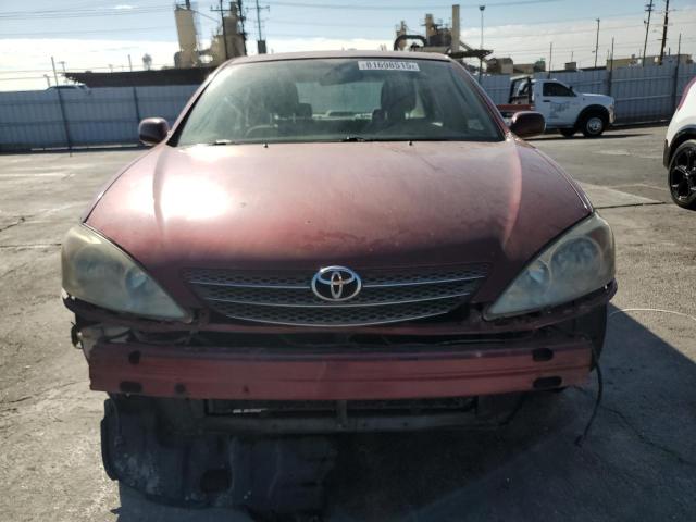 JTDBE32K930229629 - 2003 TOYOTA CAMRY LE Bordo foto 5