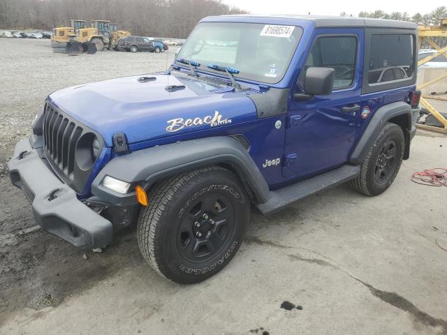 1C4GJXAG6KW503595 - 2019 JEEP WRANGLER SPORT BLUE photo 1