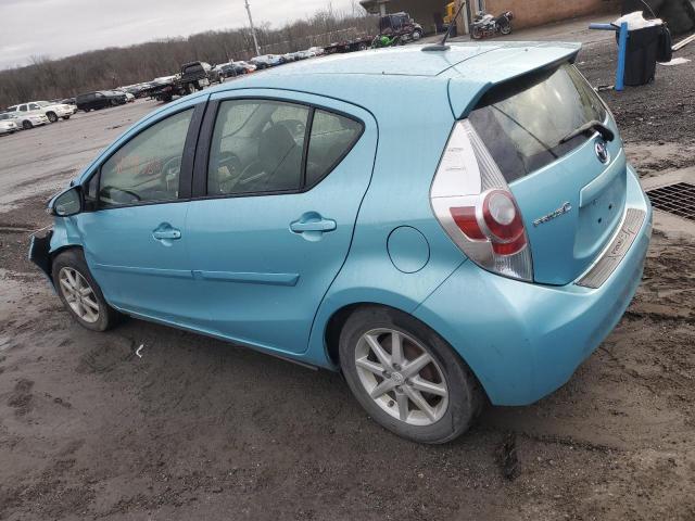 JTDKDTB38E1060812 - 2014 TOYOTA PRIUS C BLUE photo 2