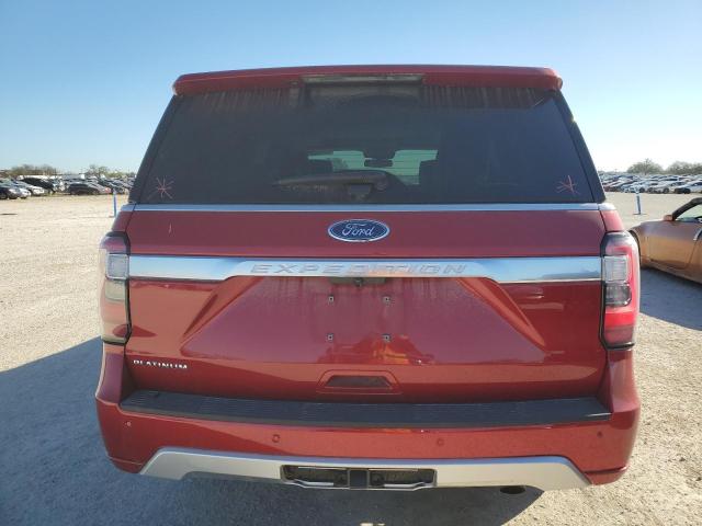 1FMJU1LT3LEA95144 - 2020 FORD EXPEDITION PLATINUM RED photo 6